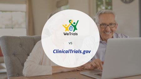 What does WeTrials offer that clinicaltrials.gov does not?